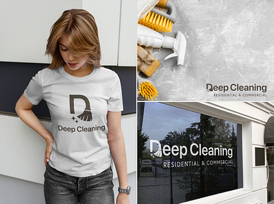 DeepCleaning Logo branding graphic design logo