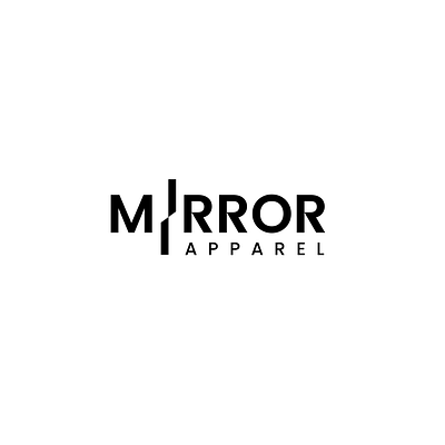 mirror apparel brand identity branding business card clothes clothing mirror pattern wordmark