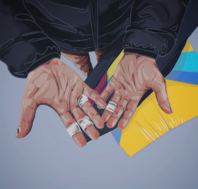 These Hands Were Made for Bouldering digital art illustration procreate