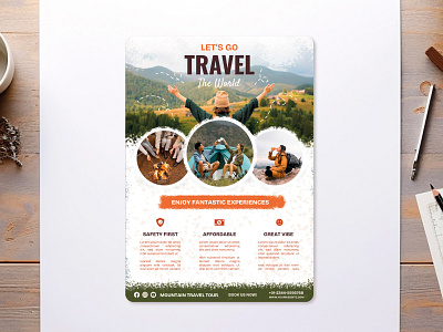 Travel Agent Flyer - Design Exploration ads agency banner design flyer graphic design illustration poster print tech travel traveler traveling travelling ui ux