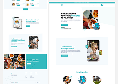 Food Web App | landing page | Webflow | figma app delivery app design figma food landing page responsive design restaurant saas ui uiux ux web app web design website application