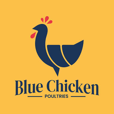 Blue Chicken Poultries - Comprehensive Logo Design brand identity chicken farm graphic design logo poultry visual identity