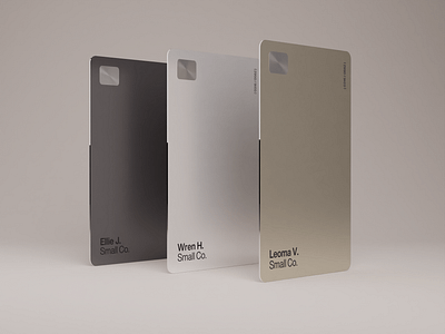 ○ Metal Fintech ( Cards.1—3 ) 3d bank cards colors metal minimal typography visual visualisation