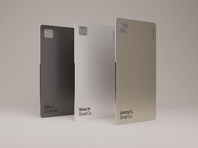 ○ Metal Fintech ( Cards.1—3 ) 3d bank cards colors metal minimal typography visual visualisation