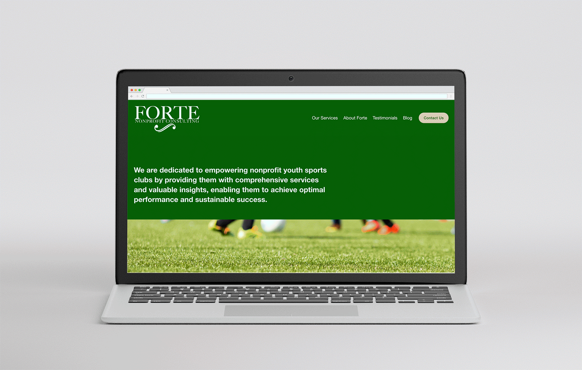 Forte Nonprofit Consulting Website branding nonprofit squarespace ux ux design web design website