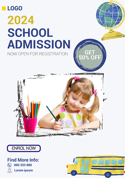 School Admission Flyer design graphic design