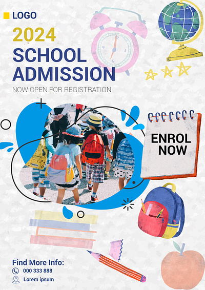 School Admission Flyer design back to school back to school post graphic design school admission flyer