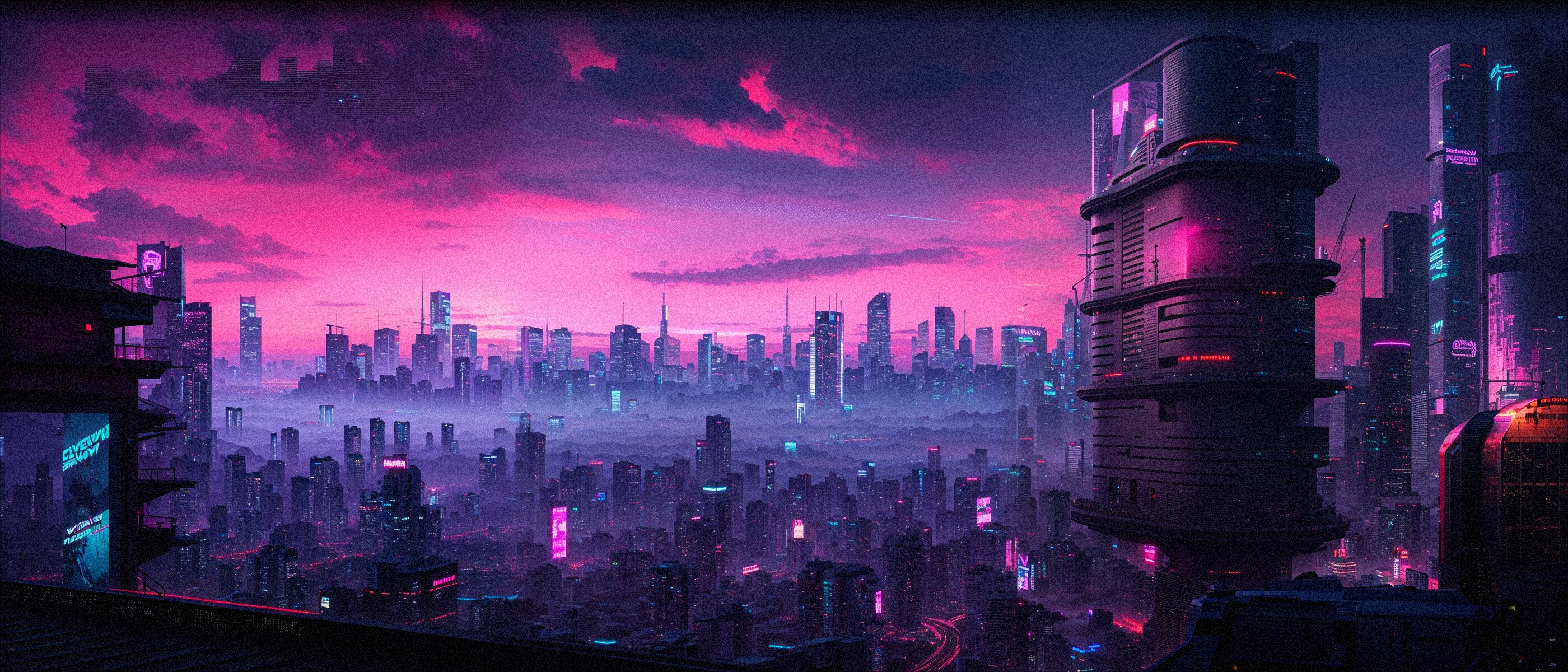 Cyberpunk Futuristic Night City v1 3d aesthetic architecture concept art cyber cyberpunk cyberpunk 2077 design digital art future game illustration metaverse neon nft night city synthwave technology vaporwave vector