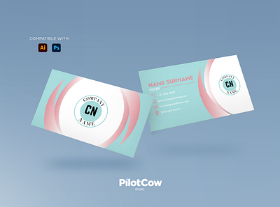 Soft Looking Business Card adobe photoshop blue branding business card concept design designer designinspiration dribbble graphic design graphicdesigner illustration simple soft