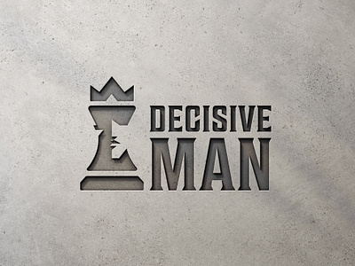 Decisive Man Logo abstract face apparel logo branding chess chess logo clothing logo crown crown logo decisive face logo graphic design king king face king logo logo