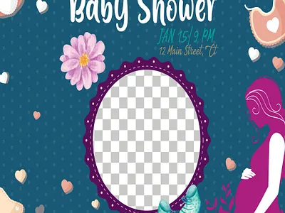 Baby shower invitation card baby shower baby shower invitation card graphic design