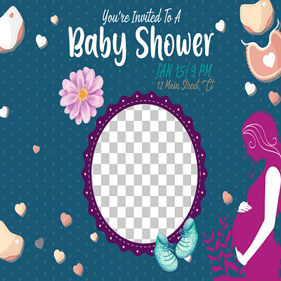 Baby shower invitation card baby shower baby shower invitation card graphic design