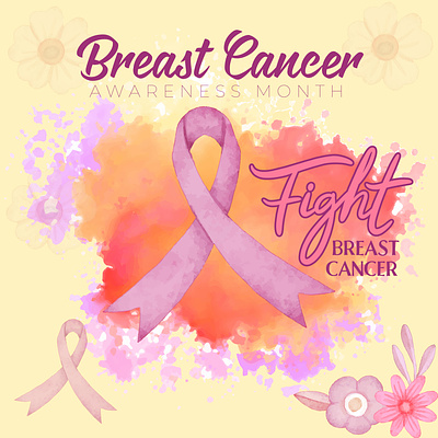 Breast Cancer Awareness post breast cancer breast cancer post graphic design