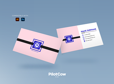 Chic Business Card adobe photoshop branding business card chic concept creative design designer designinspiration dribbble graphicdesigner illustration pink simple