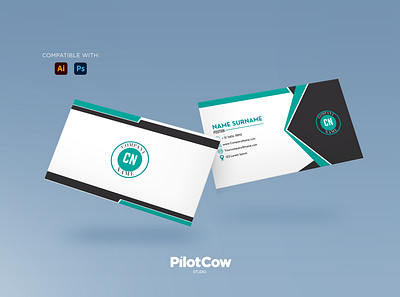 Corporate Business Card adobe photoshop branding business card corporate design designer designinspiration dribbble graphicdesigner illustration simple