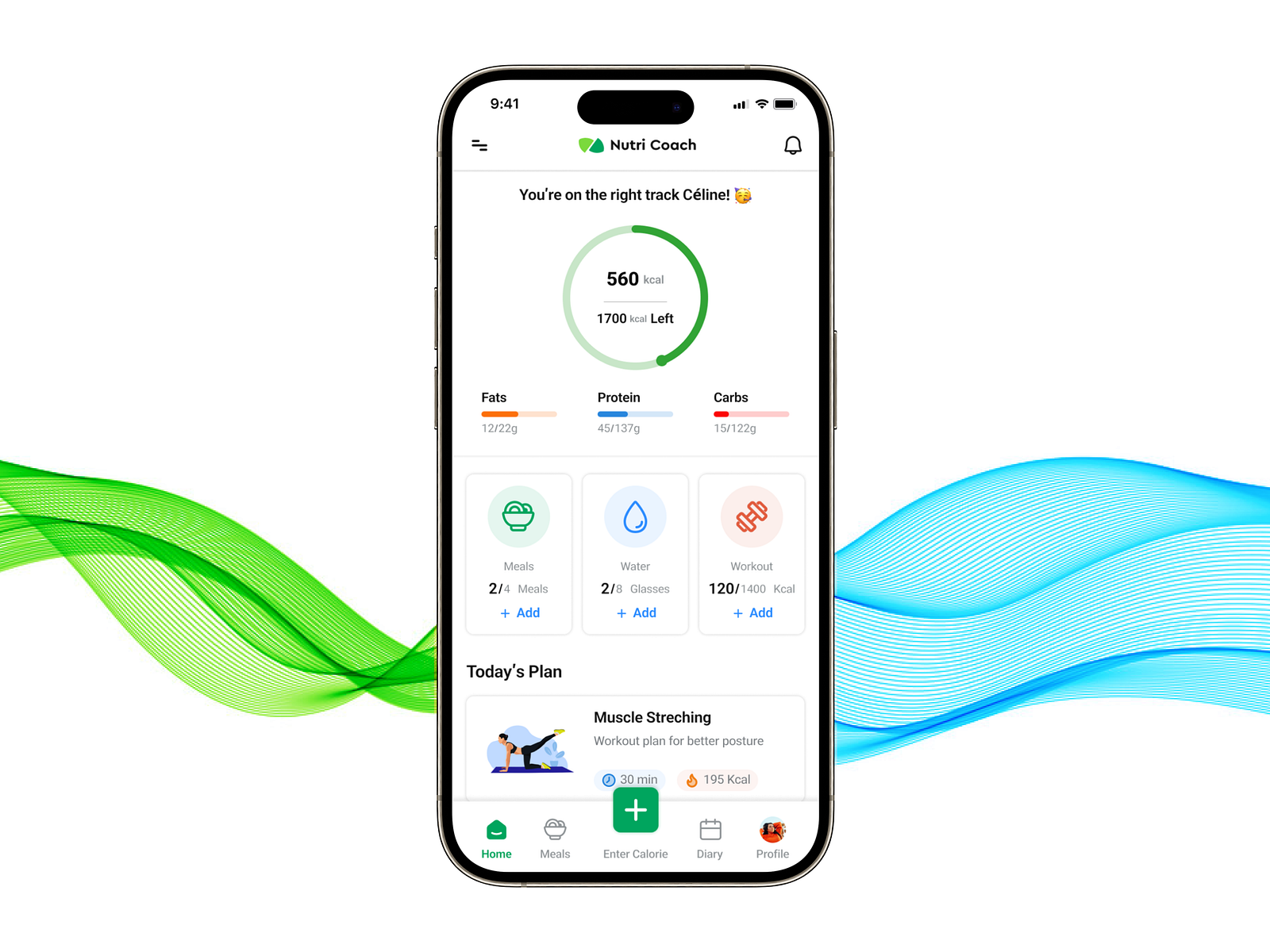 NutriCoach; Diet App by Elahe Lotfi on Dribbble