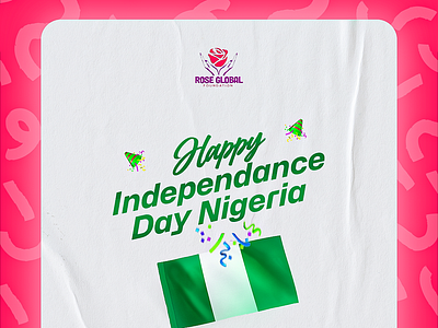 Happy Independence Day Nigeria Social Media Design aesthetic best design branding clean design colourful europe flyer design functional design graphic design happy independence nigeria illustration motion graphics nigeria independence nigeria independence design poster design social media design ui vibrant world