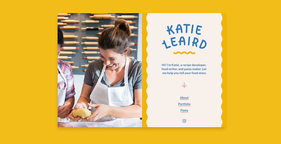 Katie Leaird - Website branding illustration web design