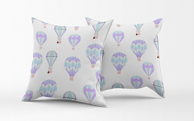 Air Balloons Pattern Design air balloons graphic design illustration pattern