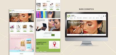 Bar cosmetics desktop Ui branding figma graphic design ui ux