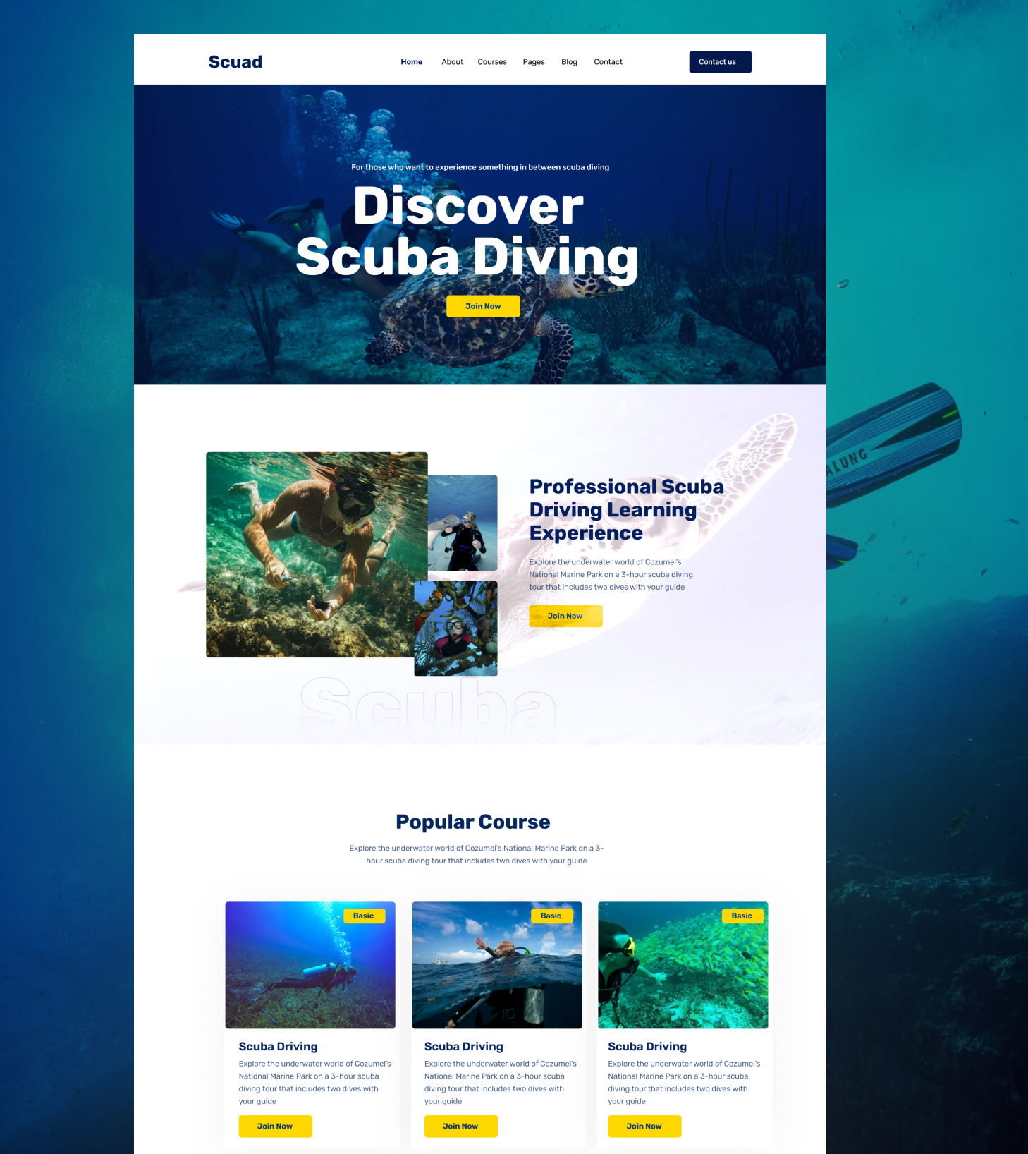 Scuba diving Adventure Landing page adventure adventure landing page adventure website best adventure best landing page best ui landing page scuba diving scuba diving landing page scuba diving website travel landing page travel ui travel website trendy website ui ux