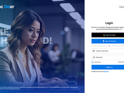 Login Page login ui web design