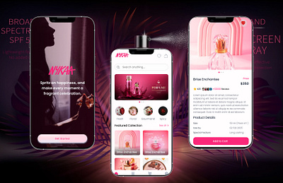 Perfume App - Your Personal Fragrance Odyssey 3d animation branding fragrancejourney graphic design logo motion graphics perfumediscovery scentedstories scentsphere ui virtualperfumeexperience