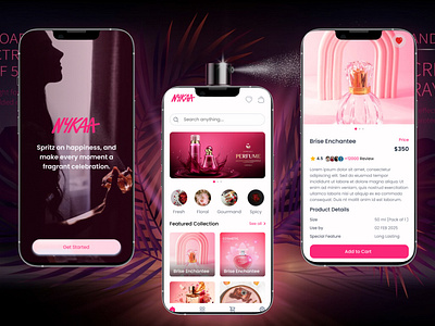 Perfume App - Your Personal Fragrance Odyssey 3d animation branding fragrancejourney graphic design logo motion graphics perfumediscovery scentedstories scentsphere ui virtualperfumeexperience