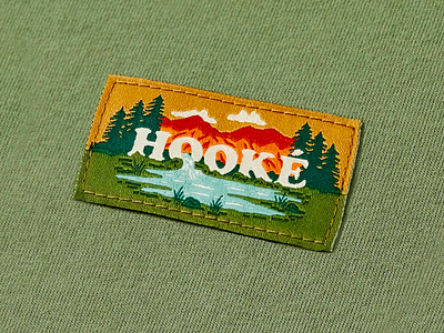 Hooké Apparel Graphics 2023 design drawing fly fishing graphic design hooké illustration lettering lifestyle mountains outdoor apparel type