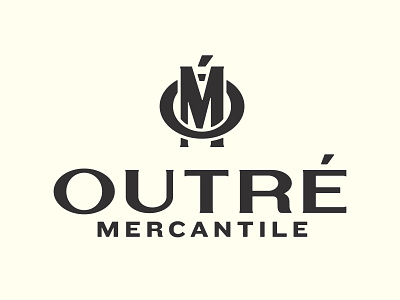 Outré Mercantile Logo branding logo mercantile monogram