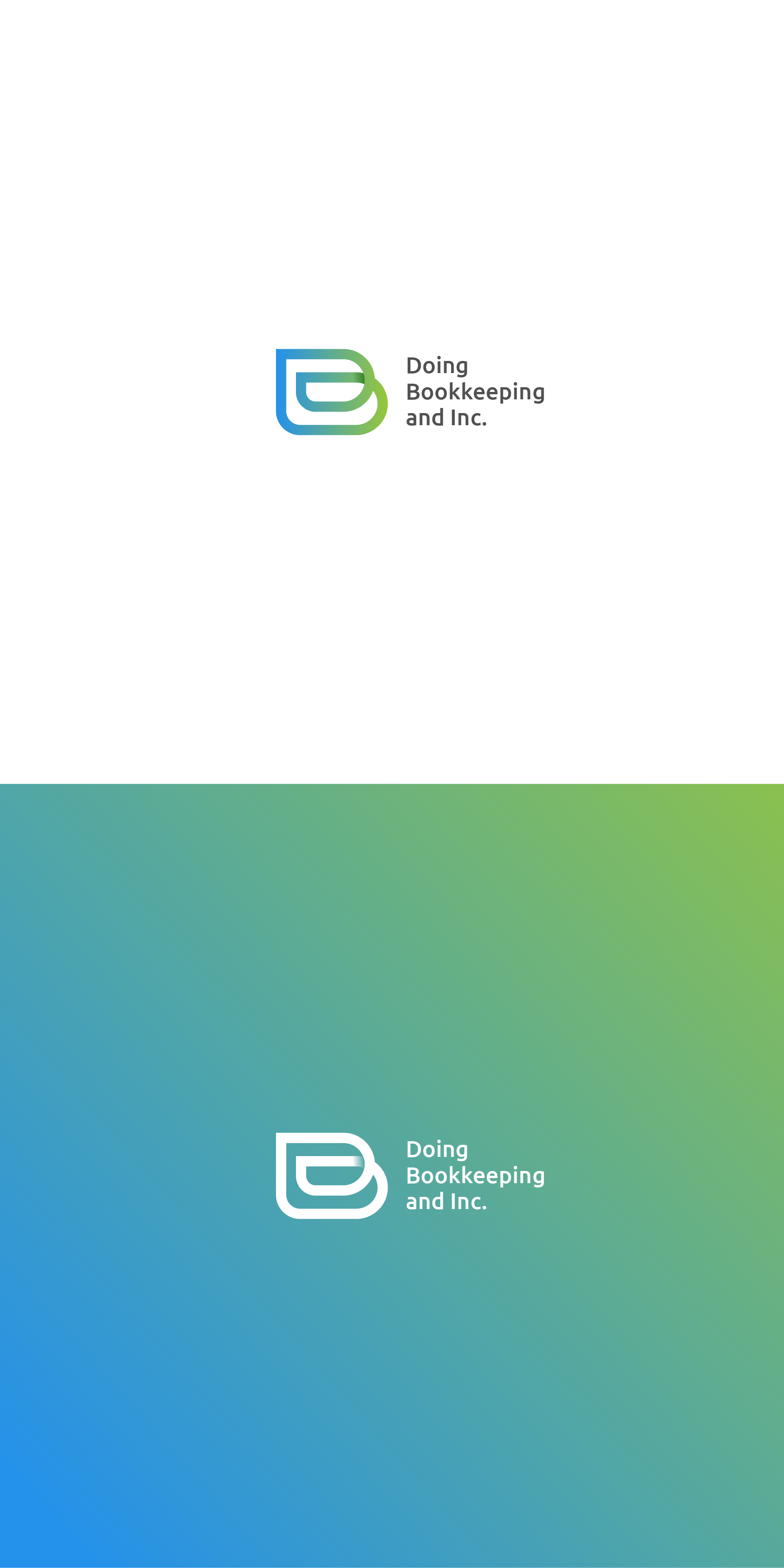 Logo Design For 'Doing Bookkeeping and Inc' 3d animation app brand logo branding business logo company logo creative logo design graphic design illustration logo logo designer logo maker logotype minimalist logo modern logo motion graphics ui vector