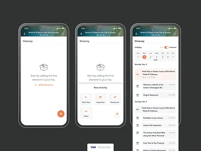 FamGuru - Itinerary Mobile app app design art branding concept creative design figma graphic design identity interface ios mobile redesign ui uidesign ux vector visual identity