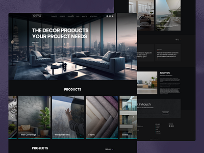 Enhanced Decor Website figma ui webdesign