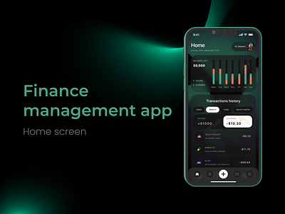 Finance Management Mobile App app branding design finance app finance business finances fintech mobileapp motion graphics ui ux uxui webdesign