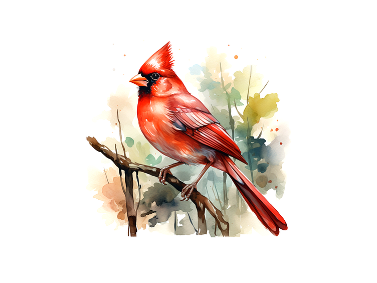 red cardinal illustration download