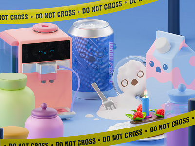 Confusion 2d 3d 3dicons blender branding cgi character characters crime cute design game art graphic design illustration logo lowpoly render tiny ui web