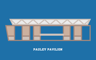 Pauley Pavilion basketball branding graphic design illustration logo sports ucla