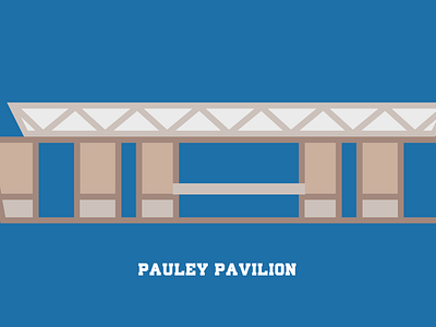 Pauley Pavilion basketball branding graphic design illustration logo sports ucla