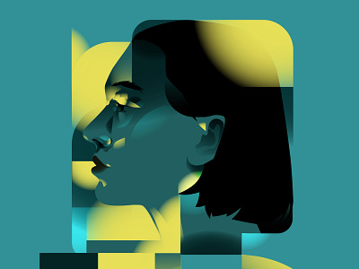 Abstract portrait abstract abstract pattern composition design girl illustration gradient illustration laconic light lines minimal portrait portrait illustration poster vector vector portrait woman woman illustration woman portrait