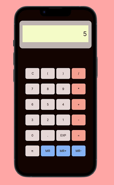 Phone Calculator dailyui figma retro ui ux web design