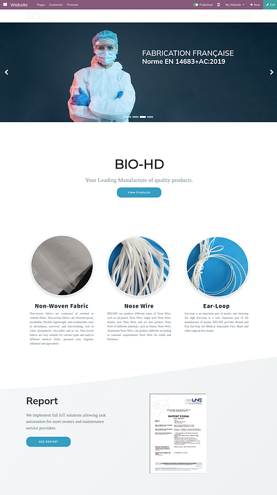 Bio HD - Odoo eCommerce Website + UI Design branding ecommerce store graphic design odoo odoo website pharma ui website design