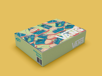 Vans Shoe Box adobe branding design graphic design illustration mockup packaging procreate shoes vans