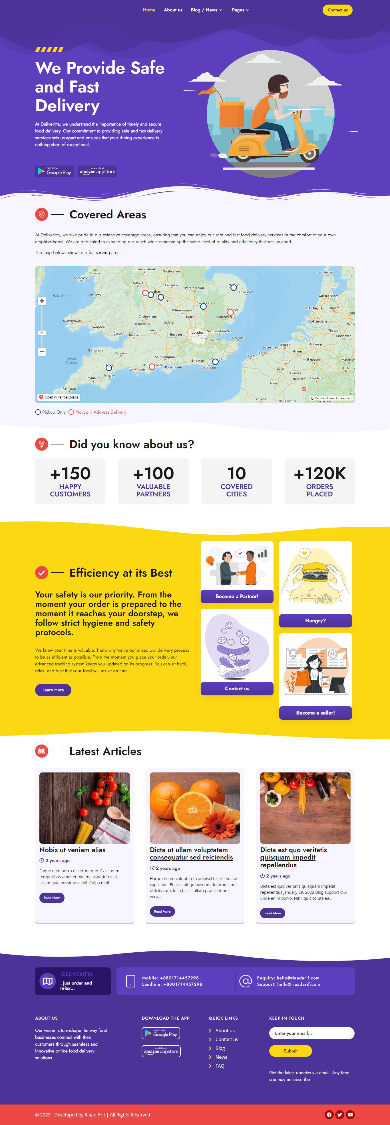 Food Delivery WordPress Website blog website cafe website courier website delivery website fast food website food website foodies website grocery website landing landing page lottie website menu website online ordering website responsive website restaurant website web design web development website design wordpress landing wordpress website