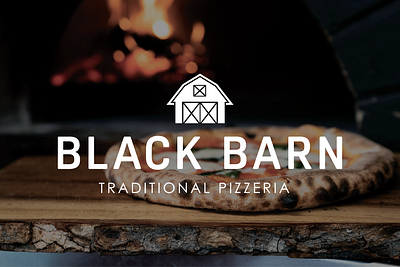Black Barn Pizza branding design graphic design illustration logo mockup packaging photoshop pizza