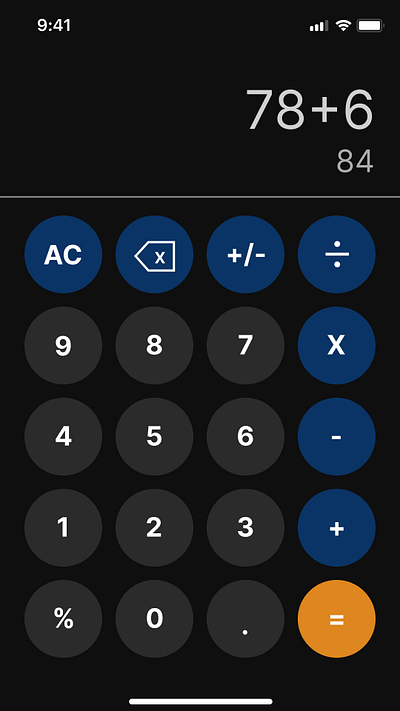 Calculator UI Design calculator daily ui design ui