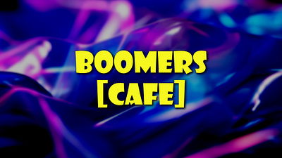 Boomers Cafe branding design graphic design illustration logo typography vector