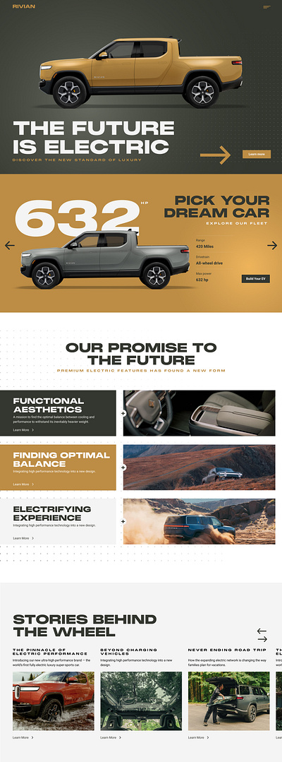 Rivian Rebuild branding graphic design logo ui web design