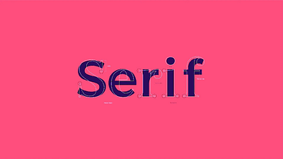 Serif branding graphic design