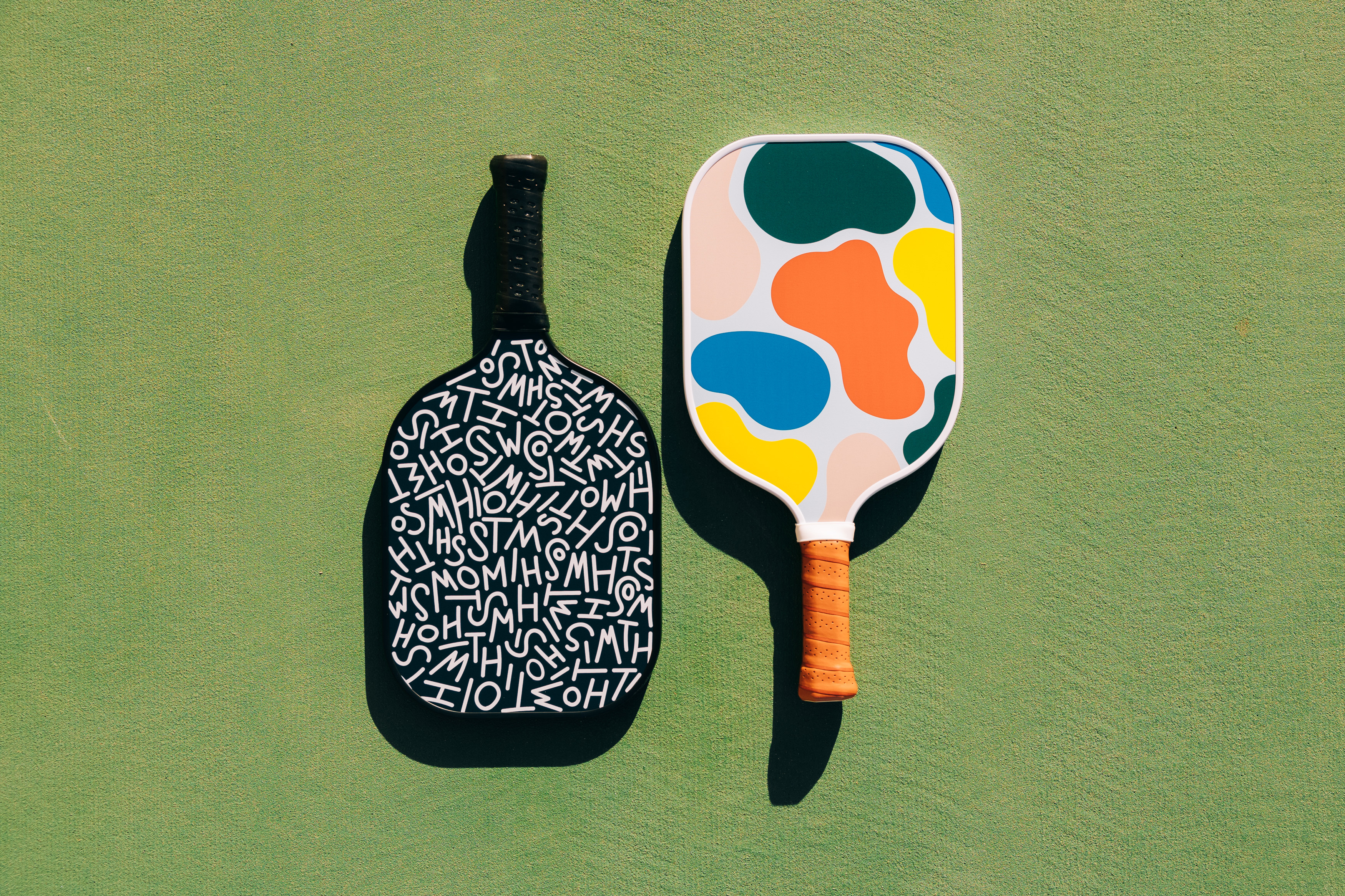 Pickleball Paddles abstract brand branding creative custom design fun graphic design hand drawn illustration paddles pickleball pickleball paddle product design showit swag web design website builder