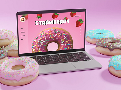 Dan's Donuts motion design interactivedesign motion graphics prototype ui user interface uxmagic visualstorytelling